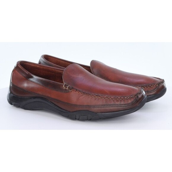 Allen Edmonds Boulder Men\'s Slip On Loafers Dress Shoes Size 9.5 D Leather Brown main image 6